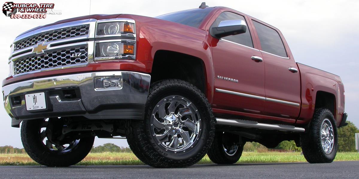 vehicle gallery/chevrolet silverado fuel cleaver d573 20X9  Chrome wheels and rims